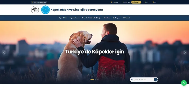 KIF K&amp;#xF6;pek Irklar&amp;#x131; ve Kinoloji Federasyonu Web Sitesi